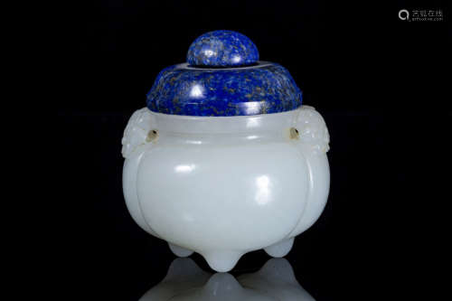A Chinese Hetian Jade Jar