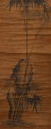 A Chinese Ink Bamboo Painting