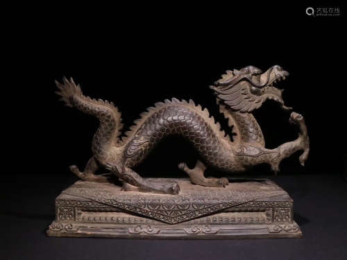 A Chinese Copper Dragon Ornament