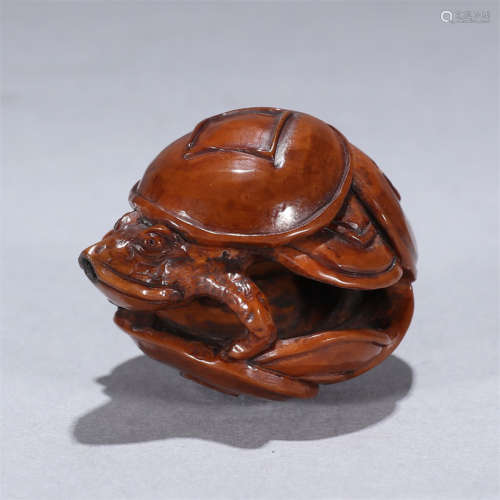 A Chinese Nucleus Carved Ornament