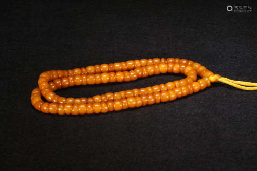 A Chinese Spirit Bone Buddha Beads String