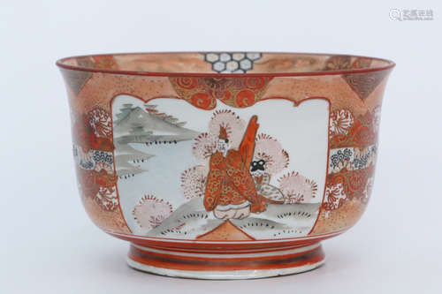 A Chinese Famille Rose Landscape Porcelain Bowl