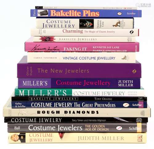 Collection of mainly costume jewellery reference books, including Rough Diamonds - The Butler &