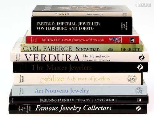 A group of jewellery reference books, including Famous Jewelry Collectors by Stefano Papi &