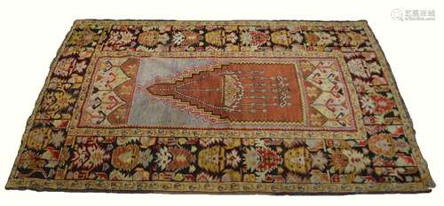 Turkish prayer rug 190cm x 113cm