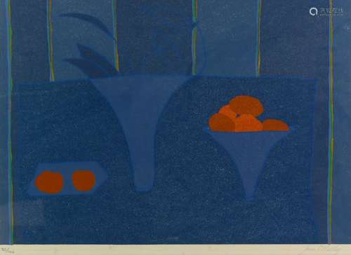 Jane O’Malley (British, b.1944). 'Fruit Bowl', limited edition silkscreen print, signed and numbered