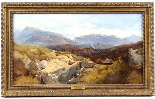 Henry Bright (British, 1810/14-1873). A Pair of Views in the Isle of Arran, oil on canvas, one