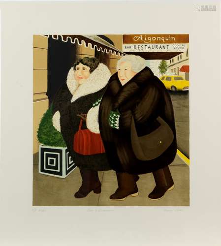 Beryl Cook (British, 1926-2008). 'Bar And Barbara', limited edition artists proof lithograph, signed