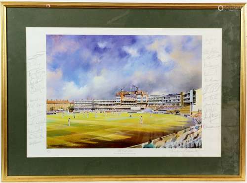 Cricket Interest. A number of cricket related prints, including Terry Harrison signed and numbered