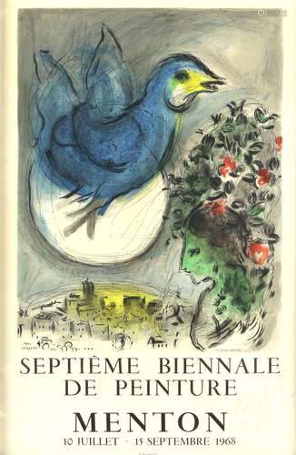 § Marc Chagall (French, 1887-1985), original signed lithographic poster advertising the 'Septieme