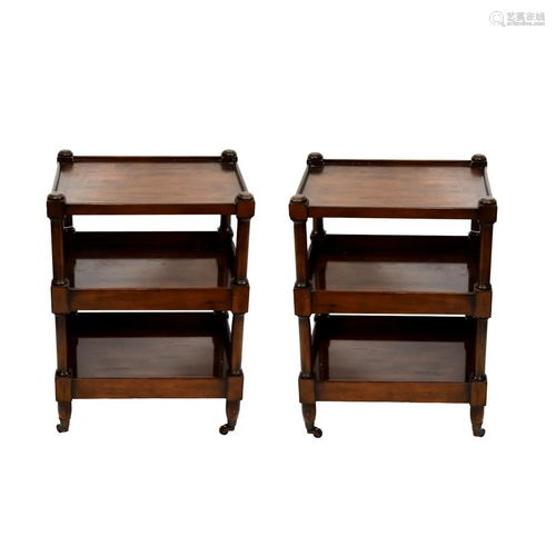 Pair of Baker Furniture Side Tables