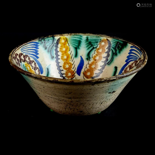 19th C. French Pottery Bowl