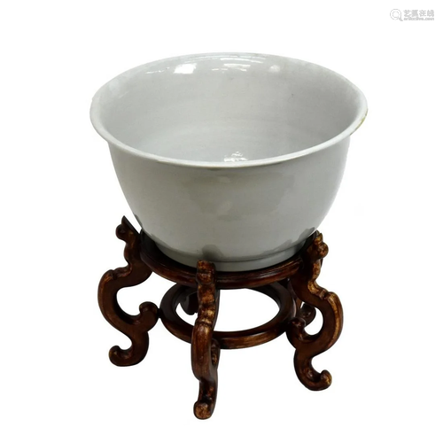 20th C. Chinese Blanc de Chine Flower Pot