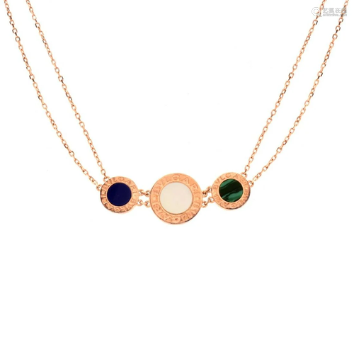 Bulgari style Pendant Necklace