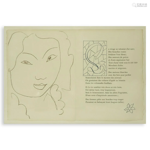 After: Henri Matisse, French, Lithograph