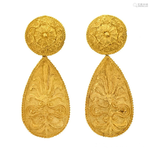 Vintage Chrissilato 18K Earrings