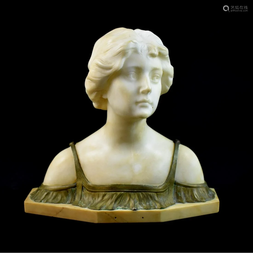 Saul Fanfani (Italian 1856-1919) Bust 