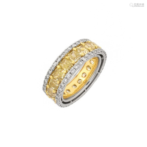 EGL Yellow Diamond Eternity Band