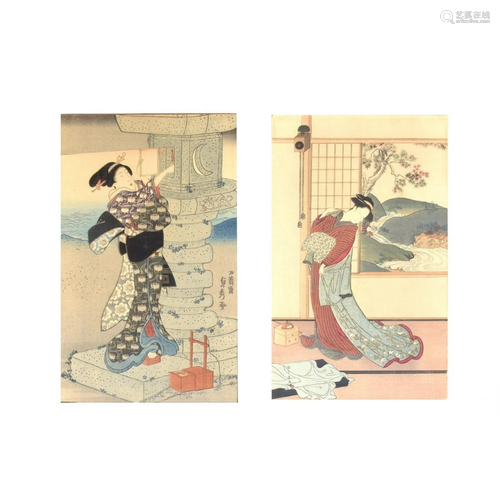 Pair of Japanese Woodblock Prints