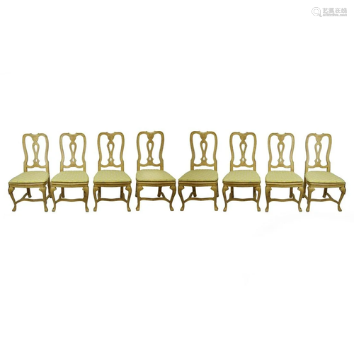 Eight (8) Baker Furniture Dining Chairs