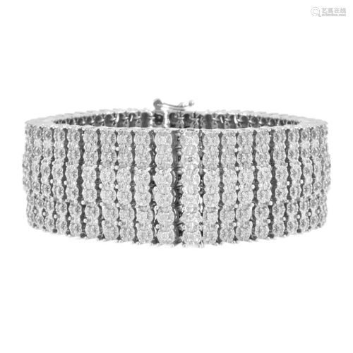 Man's Diamond and 14K Bracelet