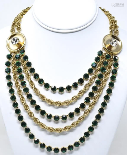 Napier C 1950 Retro Design Statement Necklace