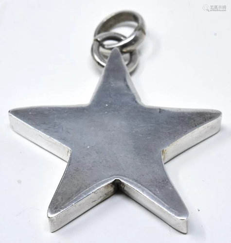 Chunky Sterling Silver Star Pendant