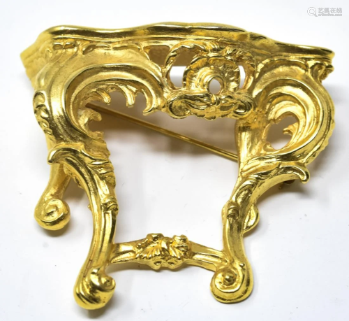 Karl Lagerfeld Gilt Rococo Figural Console Table