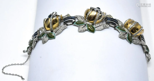 Rare Coro En Tremblant Quivering Camellia Bracelet