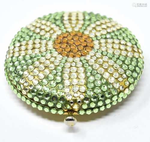 Estee Lauder Daisy Motif Rhinestone Compact