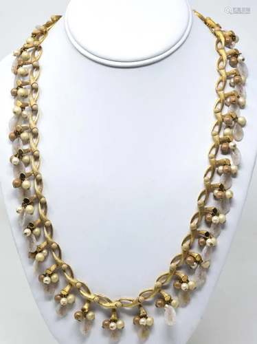 C 1965 Elaborate Branch Twist Necklace