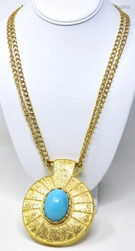 Cadoro C 1975 Massive Pendant Necklace