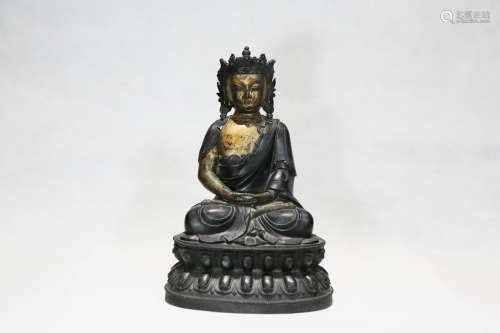 Chinese Chinese bronze shakyamuni buddha