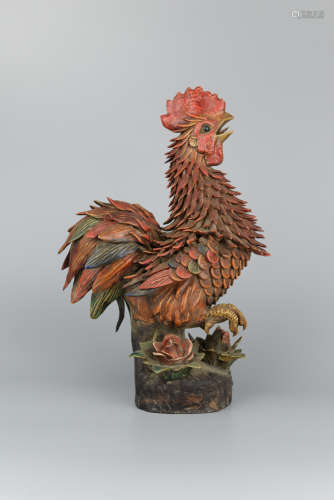 Chinese Chinese Wooden rooster