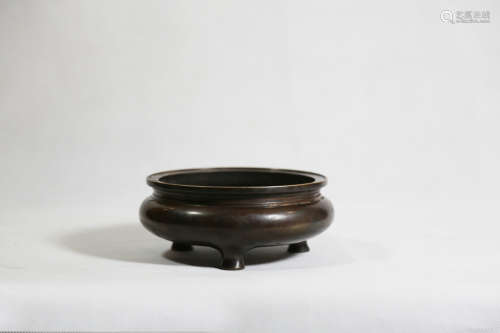 Chinese Chinese early Qing Dynasty bronze stove