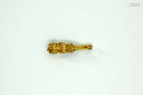 Chinese Chinese Pure gold belt hook