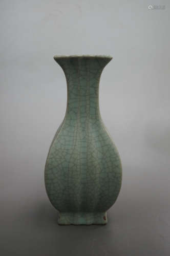 Chinese Chinese Celadon square bottle