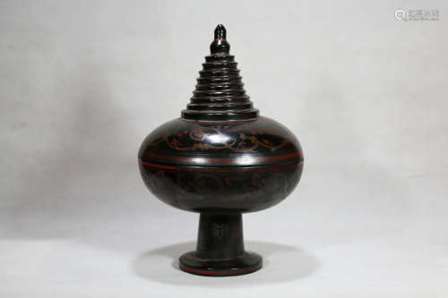 Chinese Chinese Lacquer vessel