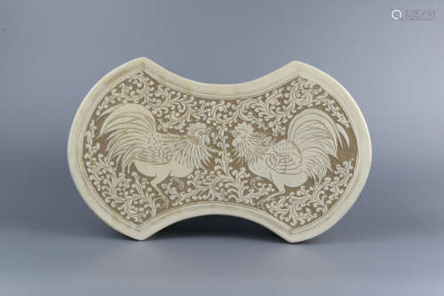 Chinese Chinese Cizhou kiln porcelain pillow