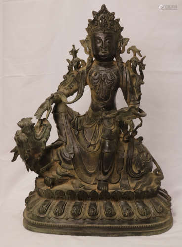 Chinese Chinese Bronze bodhisattva statue