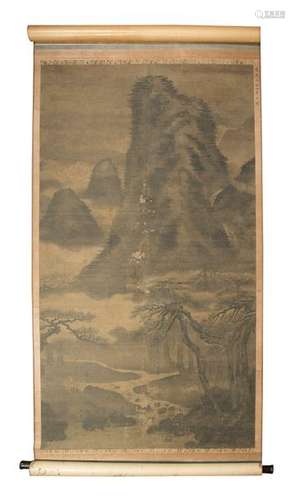 A Chinese hanging scroll from the Ming period (136…