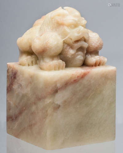 A FURONG SOAPSTONE CARVED SEAL