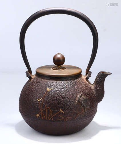 A IRON POT FROM JAPAN