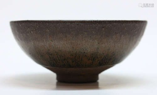 A HARE'S FUR GLAZE JIAN DISH