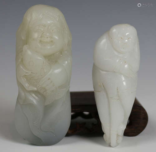 PAIR OF JADE PENDANT