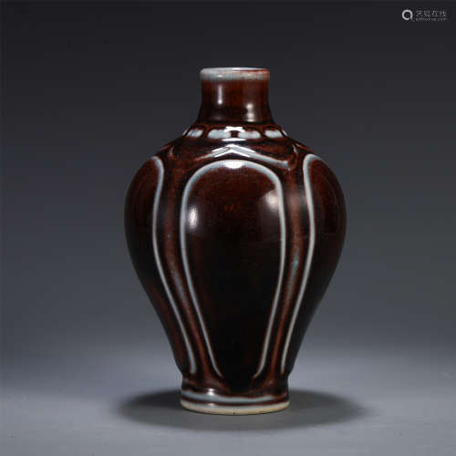 CHINESE PORCELAIN CARVED MEIPING VASE