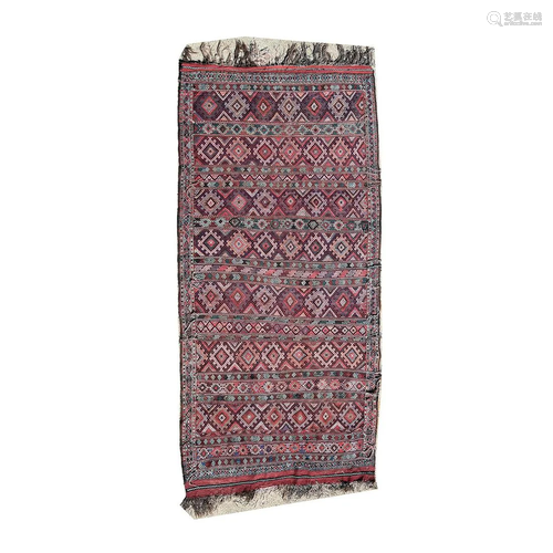 Afshar or Turkman Woven Wool Rug.