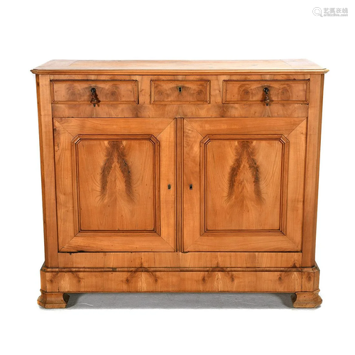 French Louis Philippe Provincial Carved Cherrywood