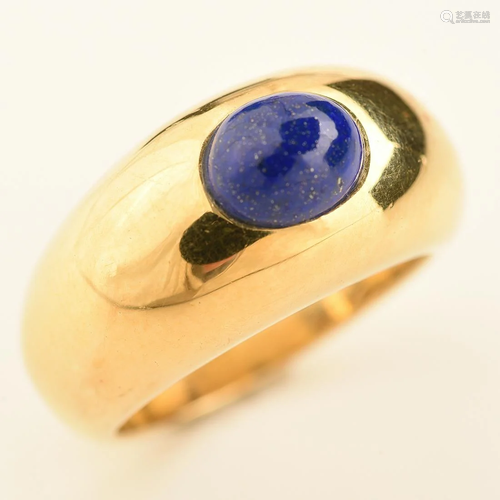 Lapis Lazuli, 18k Yellow Gold Ring.