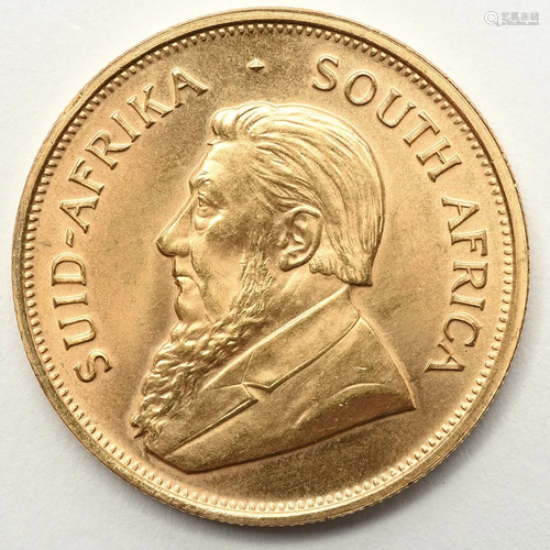 S. Africa 1975 1 oz Gold Krugerrand Coin